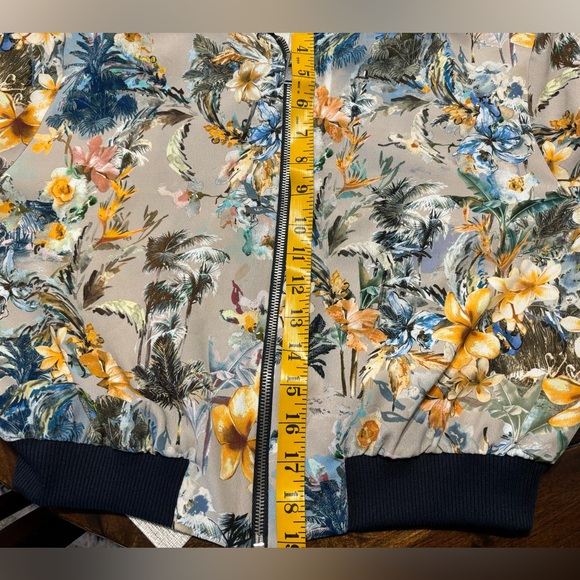 Zara Floral Crop Bomber Jacket - Picture 11 of 11